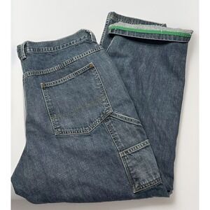 Mens VTG OSHKOSH‎ Blue Denim Carpenter Jeans Workwear Sz 42 42x32